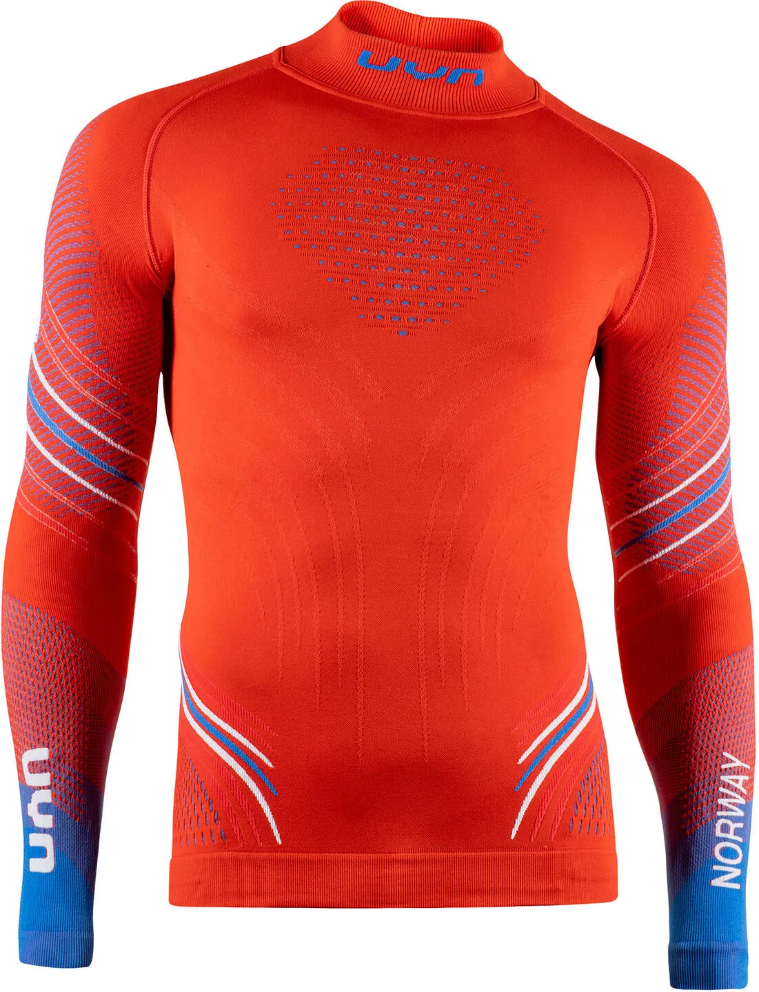 UYN挪威队男士2.0滑雪压缩内衣套装(长袖+7分裤)速干透气排汗保暖