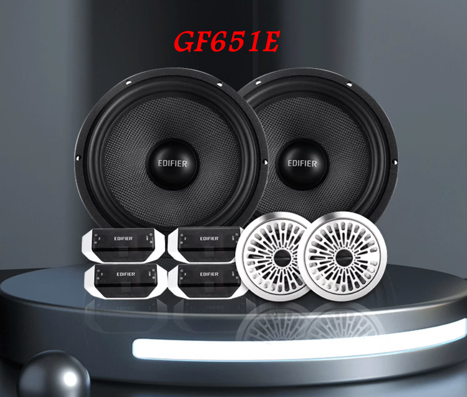 漫步者汽车音响套装扬声器GF651E重低音6.5寸音响改装4喇叭