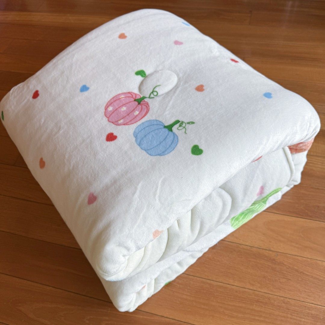 石墨烯发热被 牛奶绒被子 被芯南瓜清新ins风法兰绒盖被盖毯挡风,床上用品,化纤被,淘宝优惠券,粉丝福利购,淘宝优惠卷