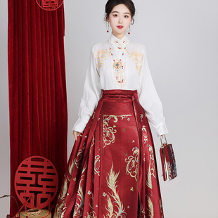 古装新中式中国风马面裙套装成人礼礼服毕业18岁初中生少女孩汉服