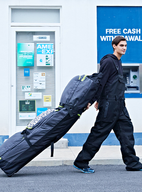 XCMAN男女单板双板通用带轮滑雪板包大容量防水运动包滑雪装备