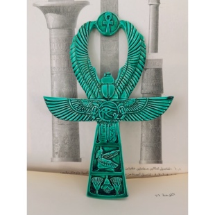 现货埃及卢克索古埃及玛特安卡Ankh复古摆件雕像事业爱情财富