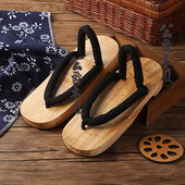 木屐女日式 蝴蝶忍cos鬼灭之刃日本高跟拖鞋 男改良时透无一郎防滑