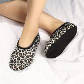 女士印花地板袜成人室内袜套秋冬保暖袜室内船袜短筒保暖袜防滑底