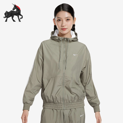 耐克女士运动训练防风夹克外套
