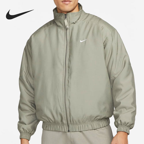 Nike/耐克正品 Solo Swoosh 男女同款缎面运动棉服DN1267-320