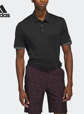 Adidas/阿迪达斯正品2023男子高尔夫运动短袖POLO衫IA4762