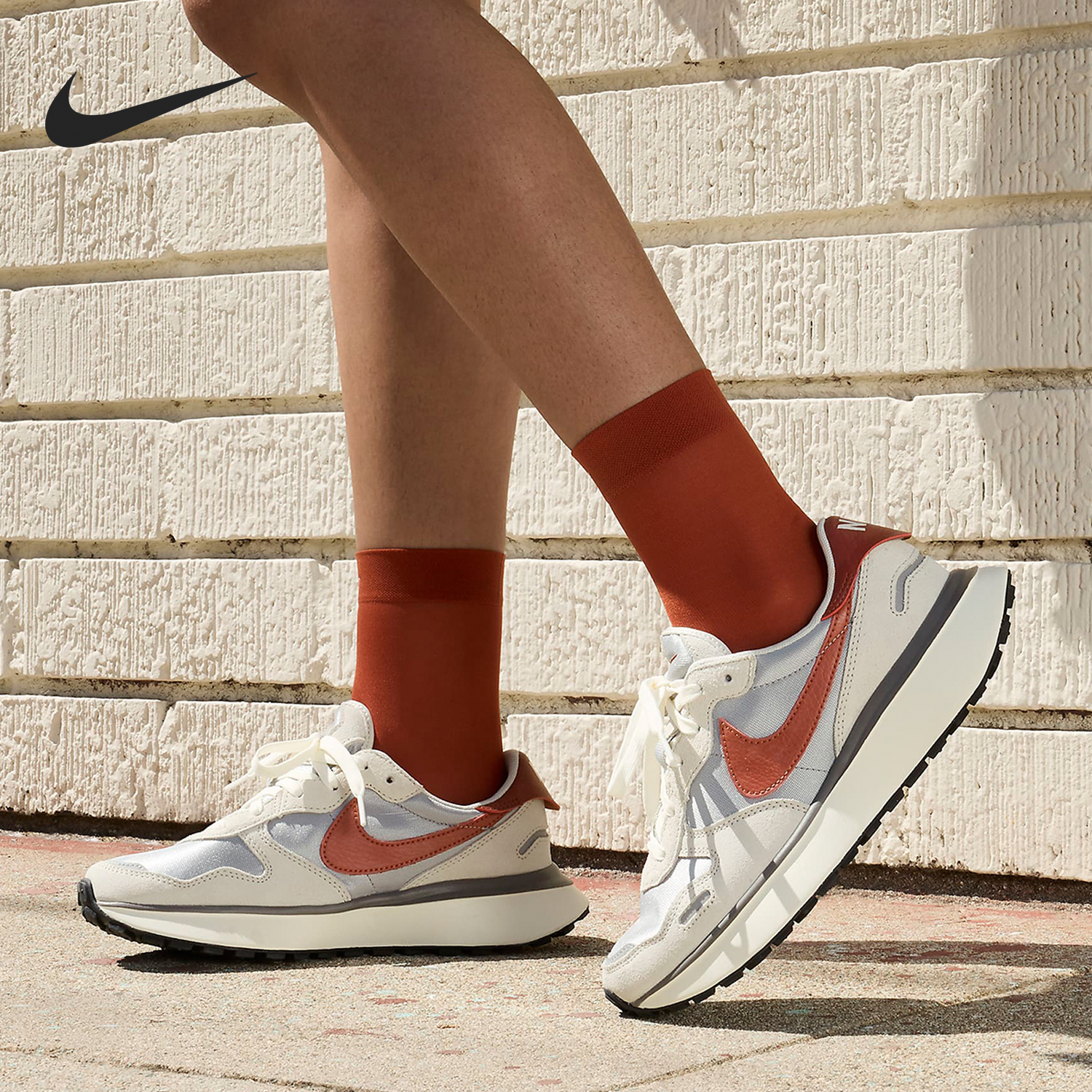 Nike/耐克正品Phoenix Waffle男女同款轻便厚底跑步鞋FD2196-001