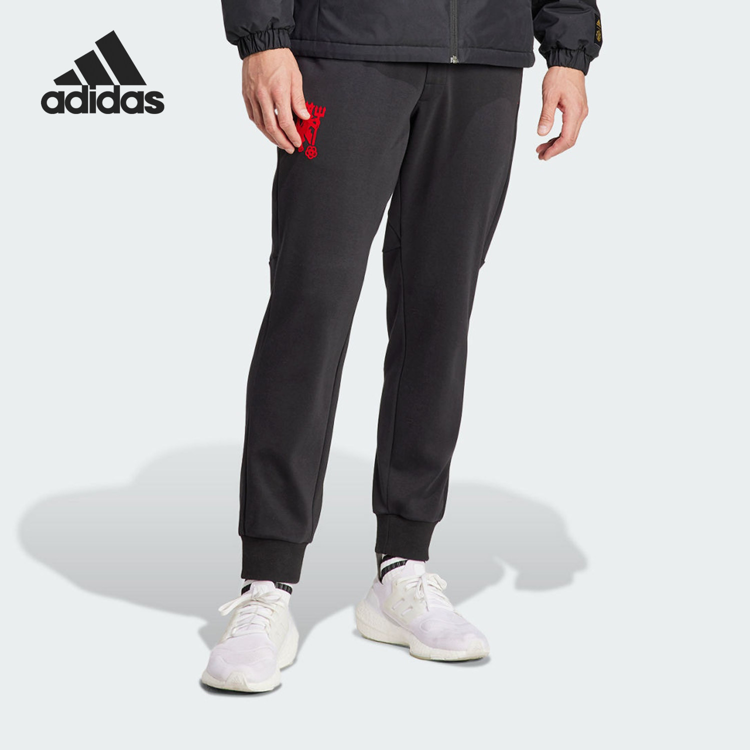 Adidas/阿迪达斯正品新款男士曼联足球休闲文化运动裤IP9183