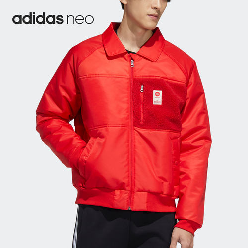 Adidas/阿迪达斯正品NEO芝麻街联名男子运动保暖棉服HD7302