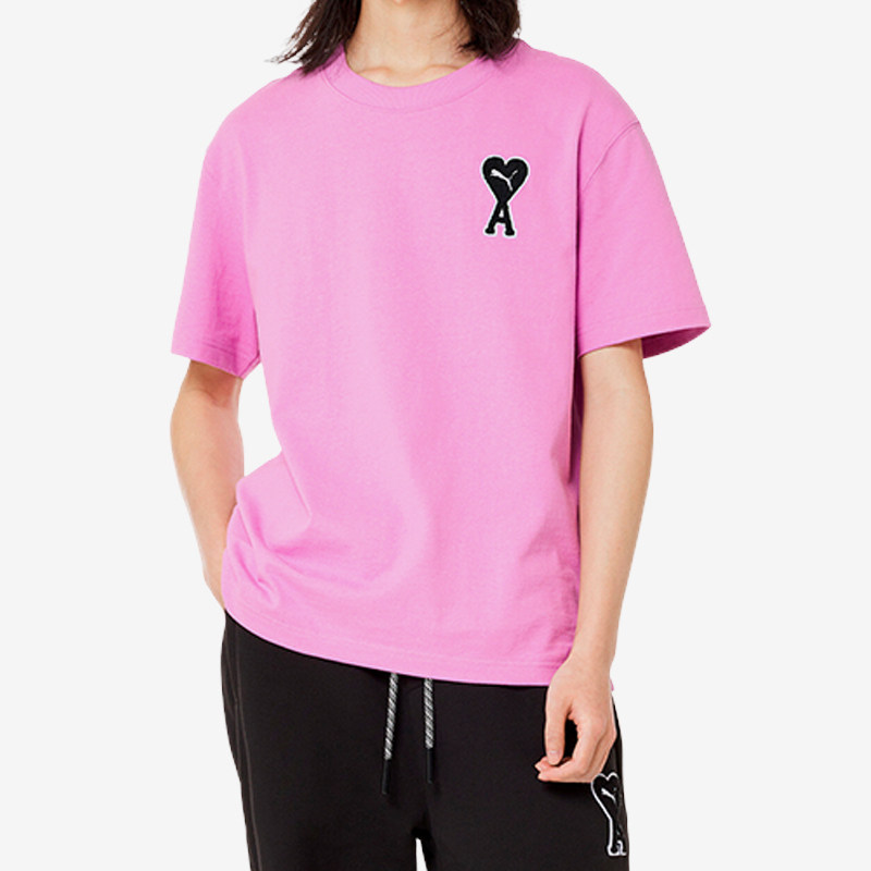 Puma/彪马正品男女同款纯色爱心Logo圆领短袖T恤535992-88