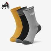 男女运动训练复古袜子三双装 新款 斯凯奇正品 Skechers