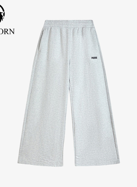 Puma/彪马正品2025秋季款男女透气运动休闲宽松针织长裤692897-04