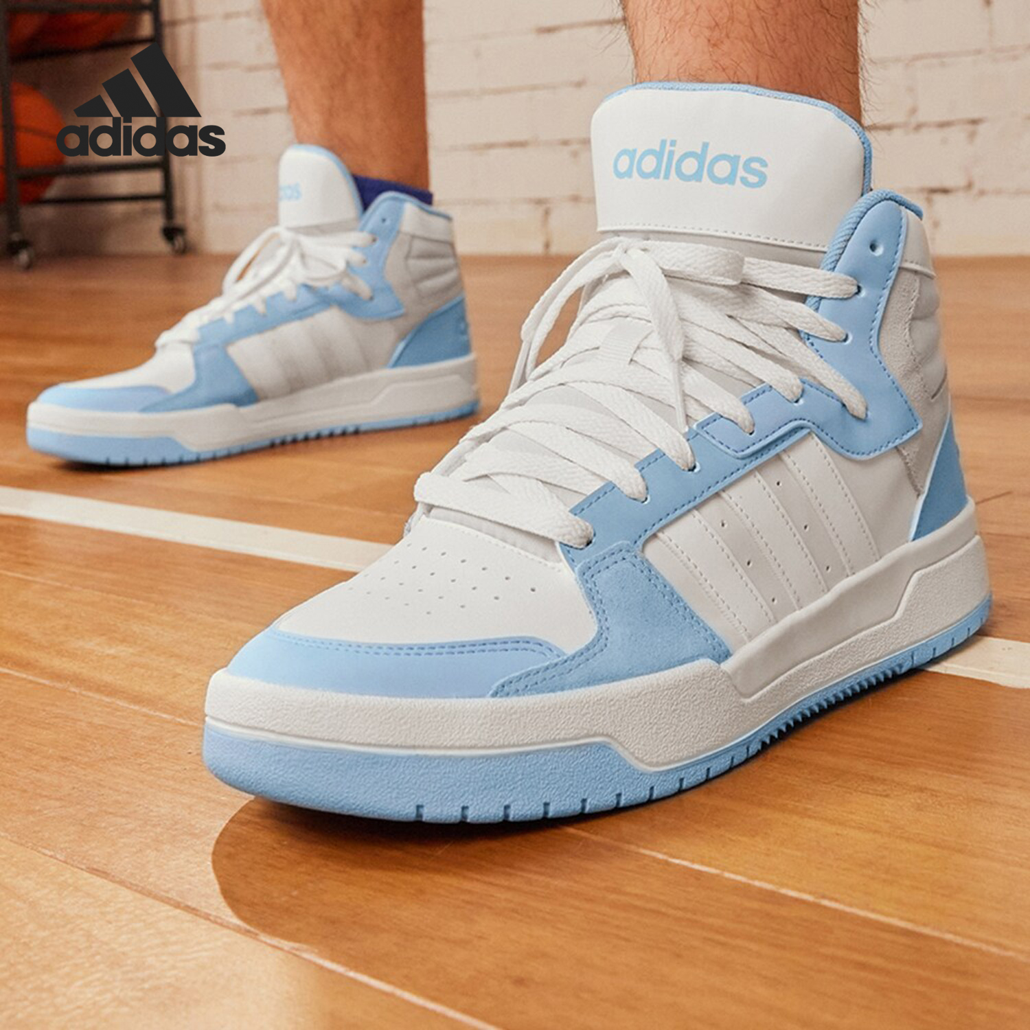 Adidas/阿迪达斯男女高帮板鞋