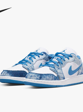 Nike/耐克正品Jordan 1 Low AJ1女子GS大童篮球鞋DM8947-100