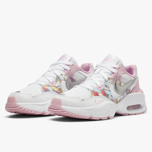 Nike/耐克正品Air Max Fusion 花卉女童休闲跑步气垫鞋CN8568-100
