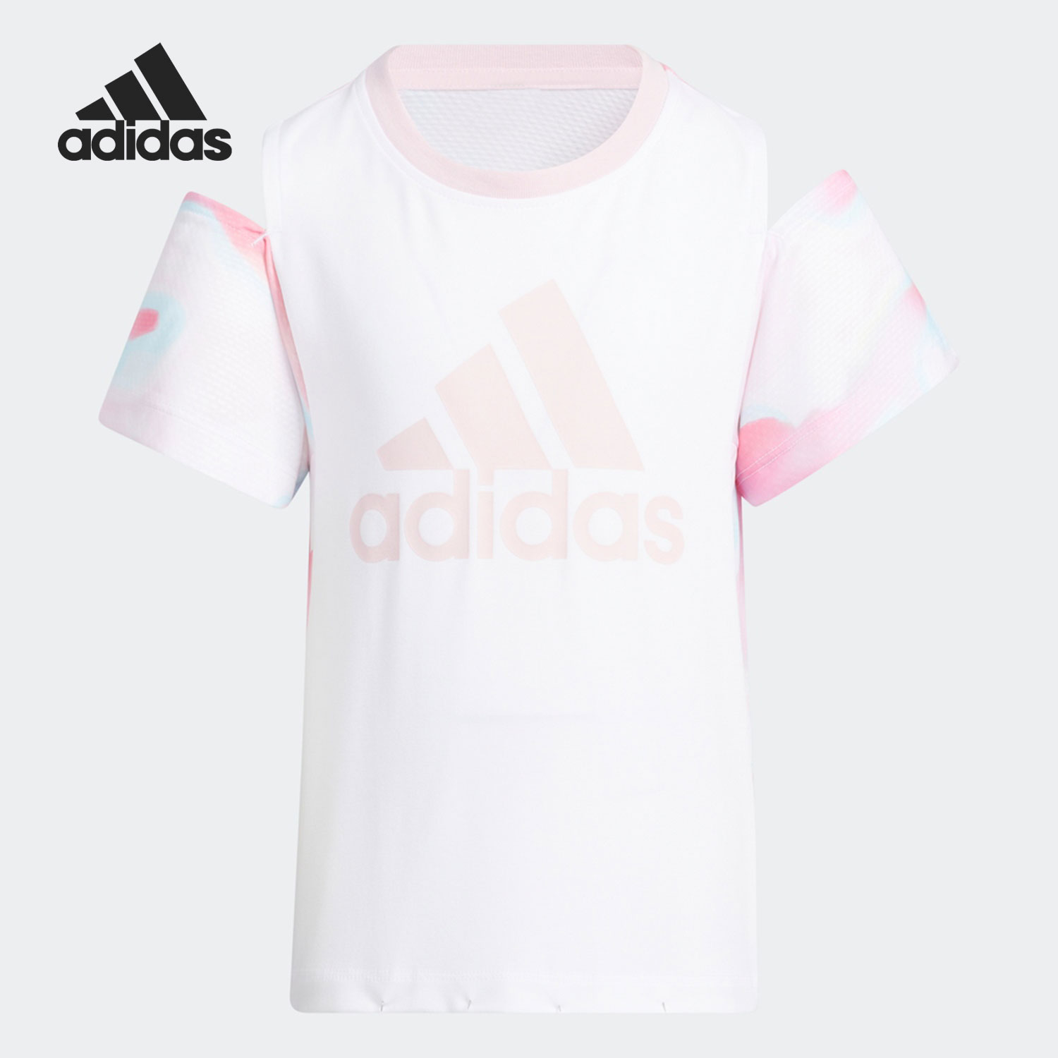 Adidas/阿迪达斯小童印花短袖