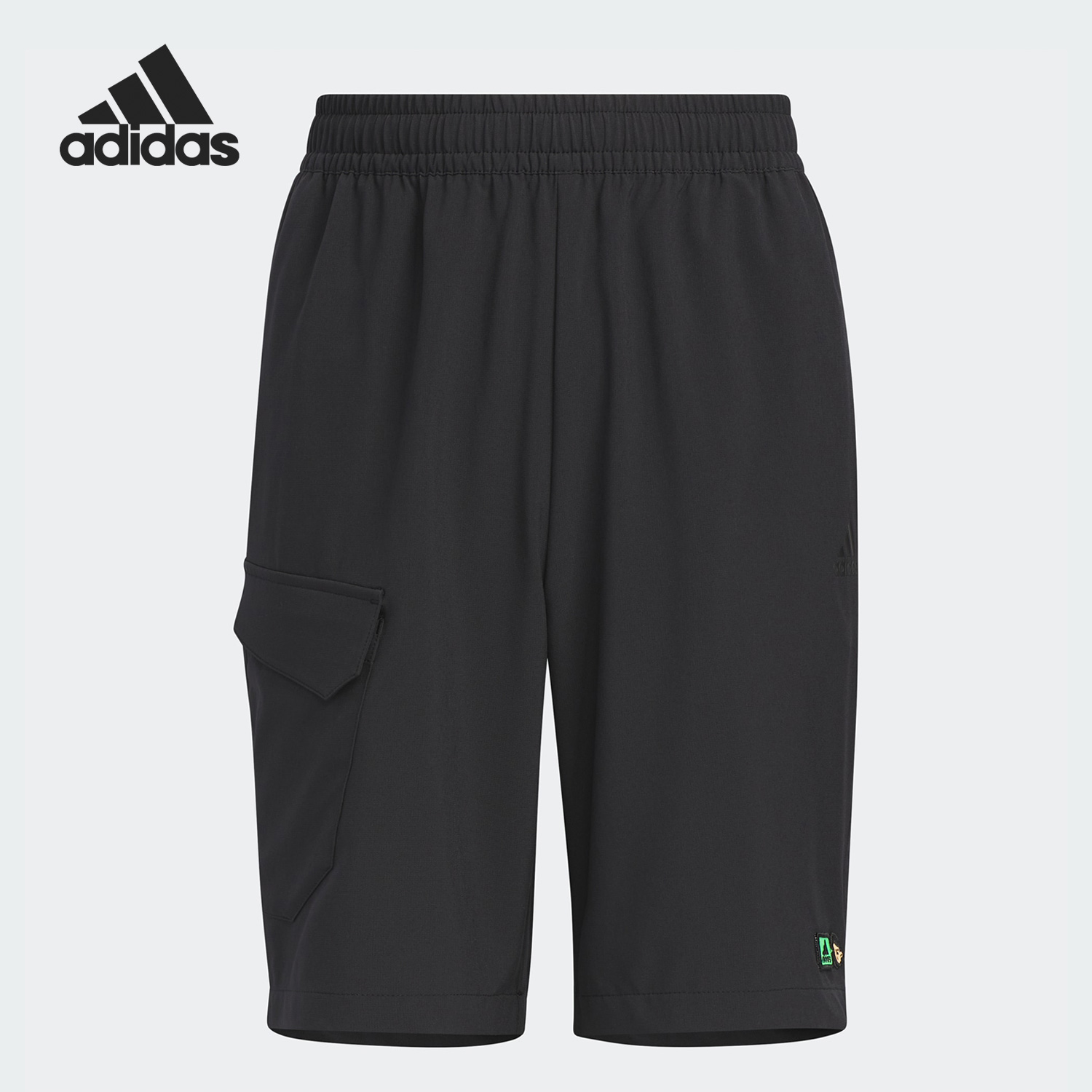 阿迪达斯大小童运动短裤