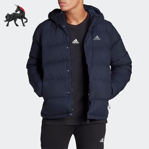 阿迪达斯男士保暖防风羽绒服