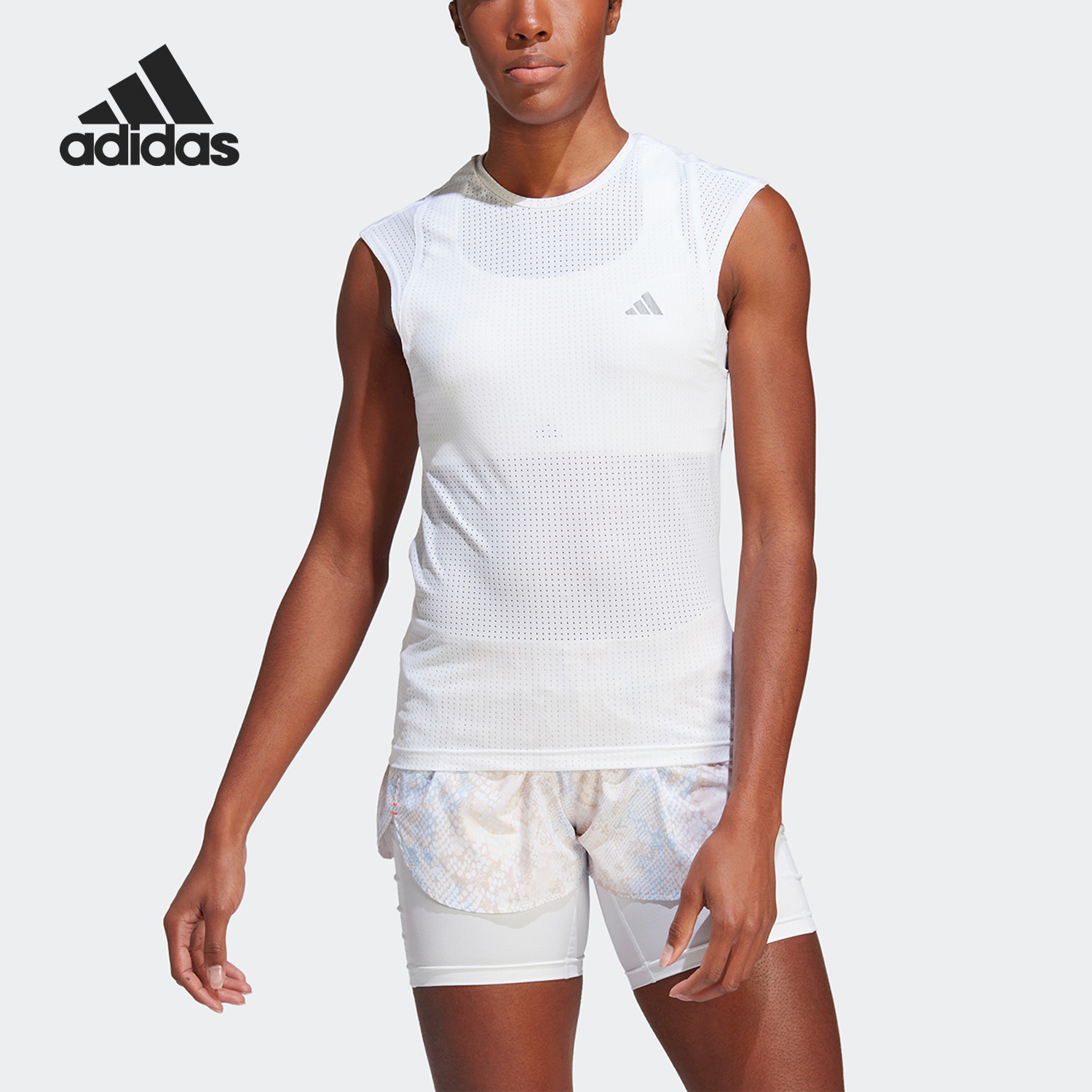 Adidas/阿迪达斯官方正品2023夏季新款女子透气运动跑步T恤HM4319