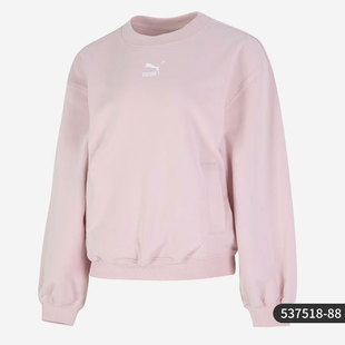 Puma 秋季 女子休閑圓領(lǐng)寬松套頭衛(wèi)衣537518 彪馬正品