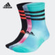 男女运动训练休闲袜子三双装 春季 HB1277 阿迪达斯正品 Adidas