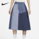 女子运动休闲拼色半身裙DX2576 Nike 新款 夏季 493 耐克正品