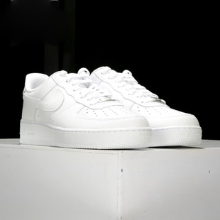 Nike/耐克正品男鞋Air Force1 AF1 Logo空军一号黑白休闲鞋AH8462