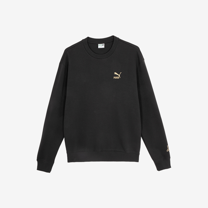Puma/彪马正品新款男士圆领印花宽松休闲套头卫衣625512-01