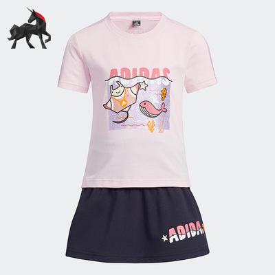 阿迪达斯正品小童运动套装