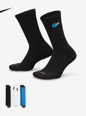 Nike/耐克正品新款男女训练运动袜子三双装HF0851-901