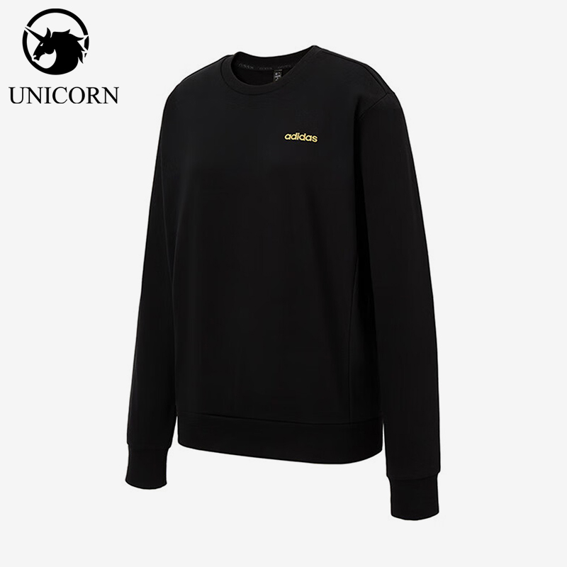 Adidas/阿迪达斯正品2025秋季款女士针织运动休闲圆领卫衣KA1511