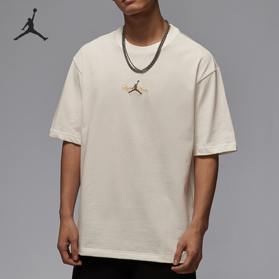 Nike/耐克正品JORDAN男士印花图案经典透气运动短袖IF0381-133