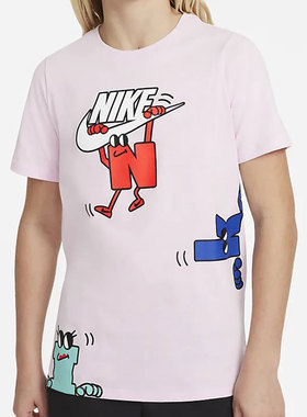 Nike/耐克正品夏季大童运动休闲儿童短袖T恤 DJ5380-621