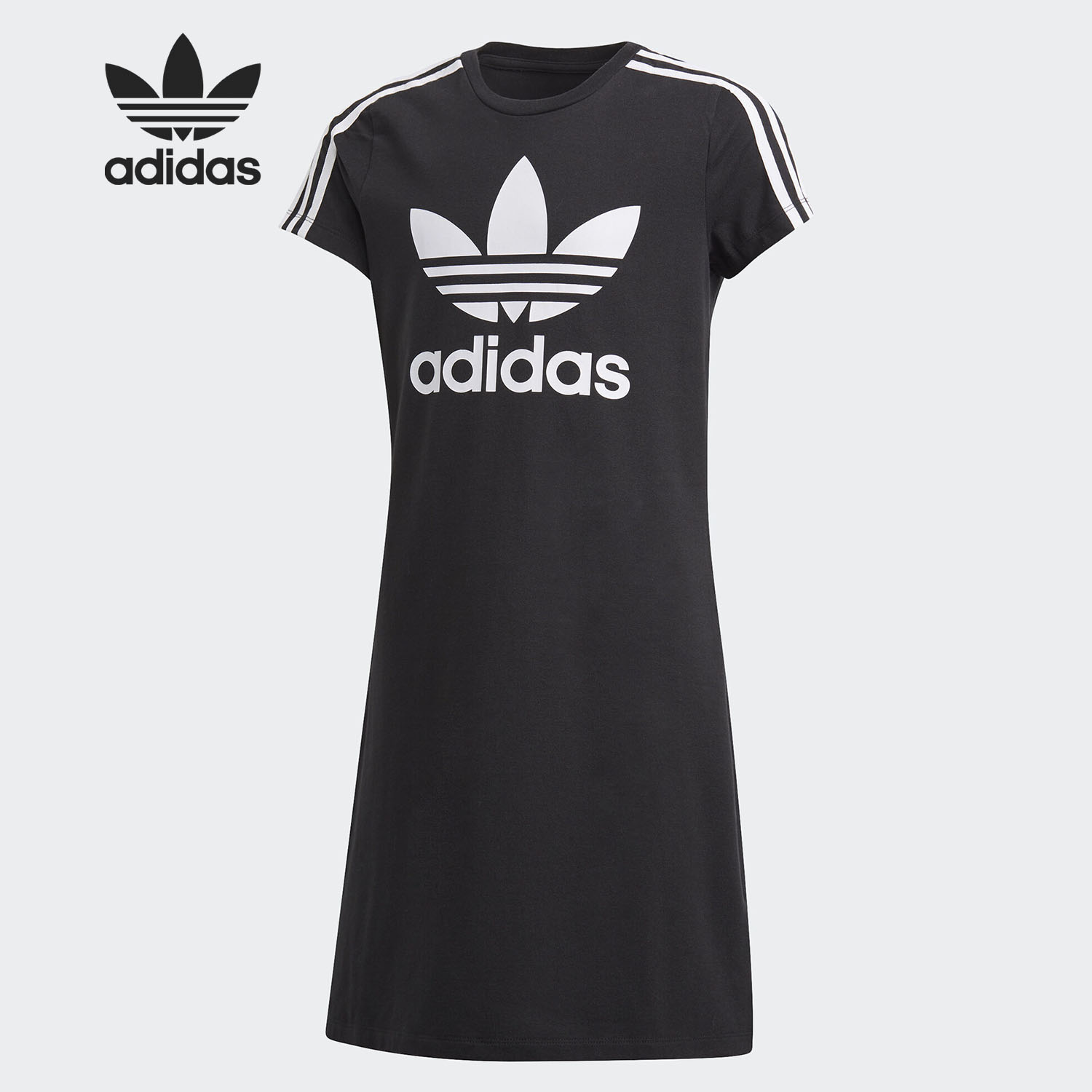 Adidas/阿迪达斯正品 三叶草新款大童短袖运动连衣裙FM5653