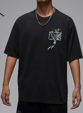 Nike/耐克正品JORDAN男士休闲印花运动透气日常短袖IB3298-045