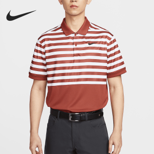 款 2025夏季 男士 条纹高尔夫经典 662 Nike 休闲T恤FZ7447 耐克正品