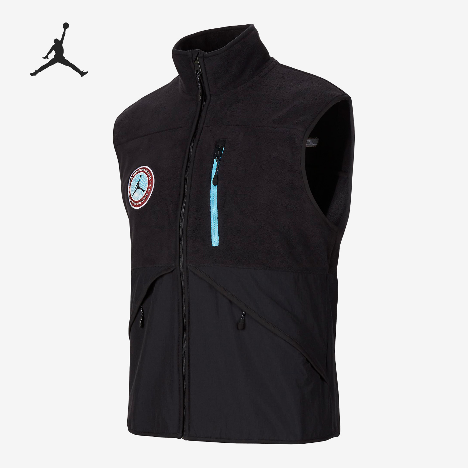 Nike/耐克官方正品Air Jordan男子摇粒绒立领无袖马甲FB1907-010