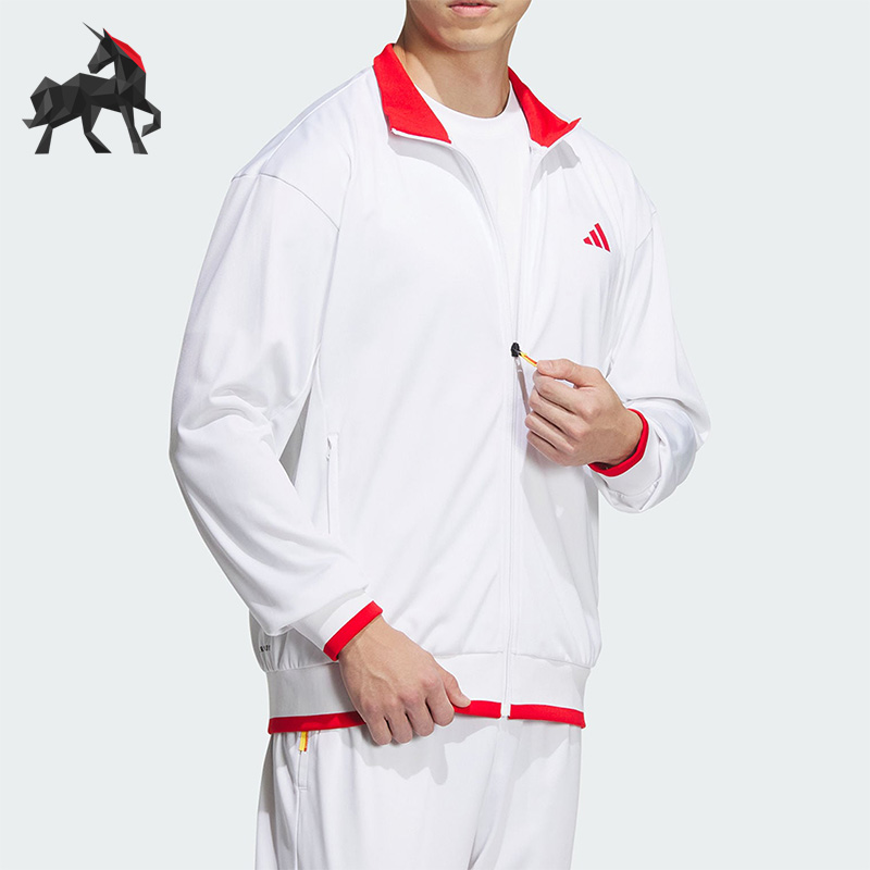 阿迪达斯男子针织夹克外套