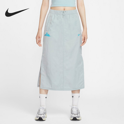 Nike/耐克正品2024新款女士时尚休闲侧开叉半身裙HM4623-046