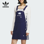 背带裙KC3105 三叶草女士宽松运动透气经典 Adidas 阿迪达斯正品