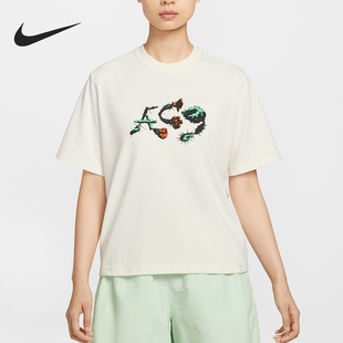 耐克正品 IB7340 2025夏季 女士运动宽松日常休闲短袖 110 款 Nike