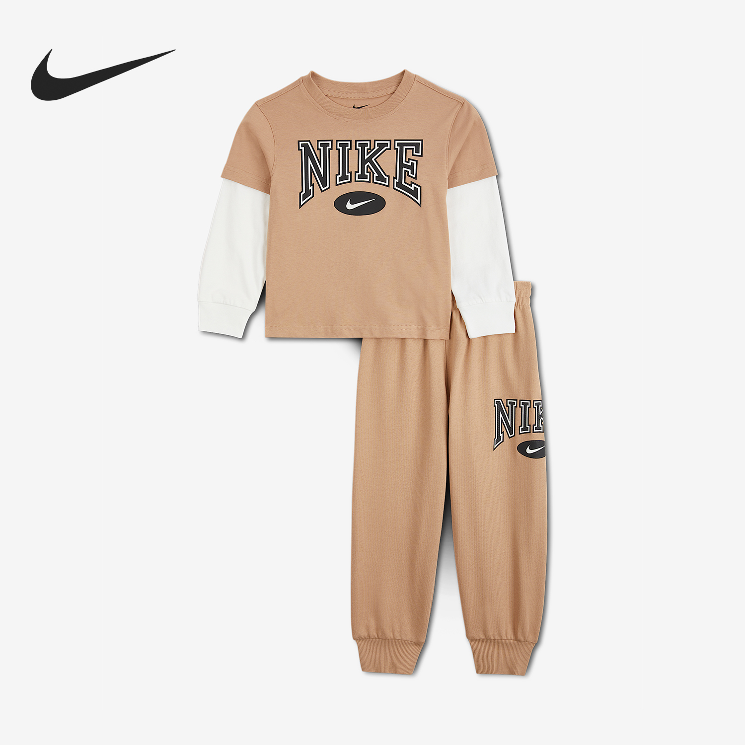 Nike/耐克正品Essentials小童休闲透气套头束脚套装IO5971-200