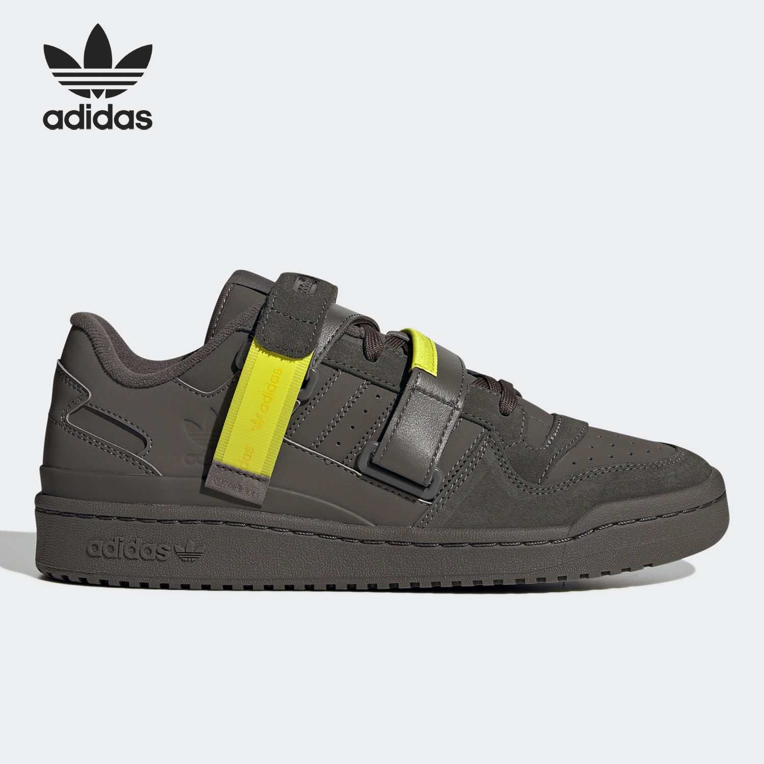 阿迪达斯三叶草男女踝部束带板鞋