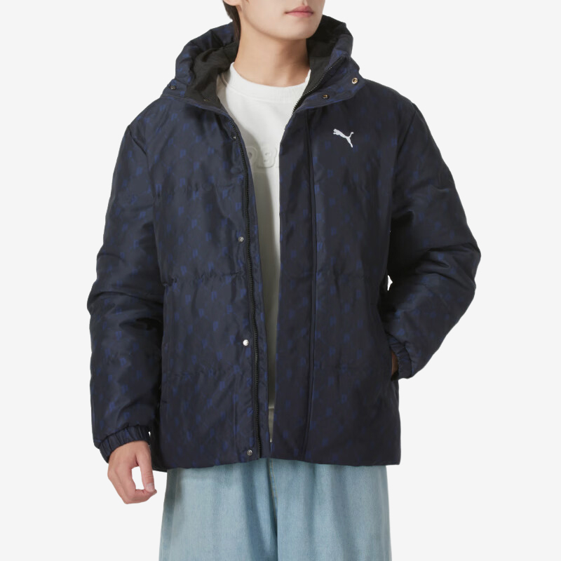 Puma/彪马正品2024冬款男士运动连帽户外时尚休闲保暖羽绒服