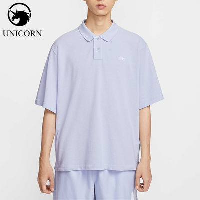 Nike/耐克正品2025秋季款男士针织宽松刺绣运动POLO衫HV0825-057