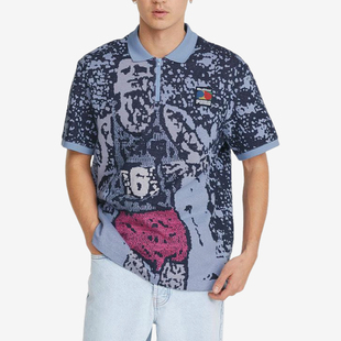 534059 Puma 圖案滿印透氣翻領POLO衫 Goods男士 彪馬正品 Butter