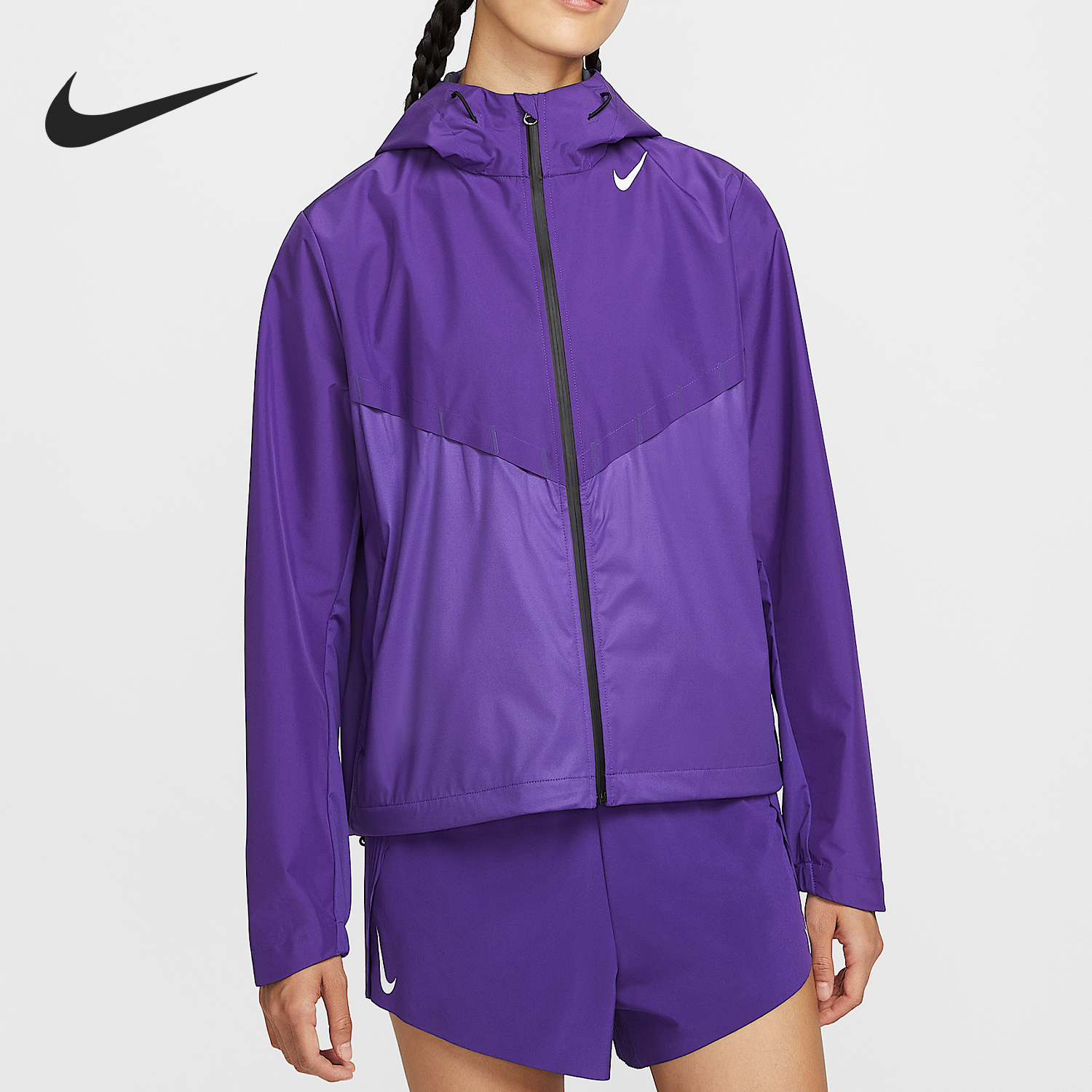 Nike/耐克正品AeroSwift女士连帽跑步透气马拉松外套FZ3397-547