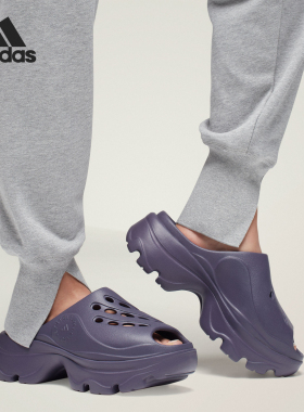 Adidas/阿迪达斯正品2024新款女士休闲厚底运动凉鞋IE8760
