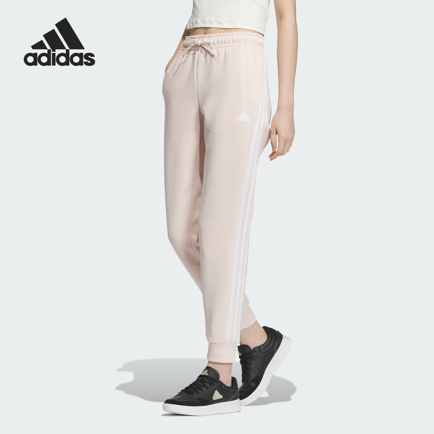 Adidas/阿迪达斯正品W FI 3S REG PT 女士针织运动裤JM9631